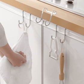 1pc Punch-free Hanger; Double-S Type Storage Rack 8lbs(MAX)